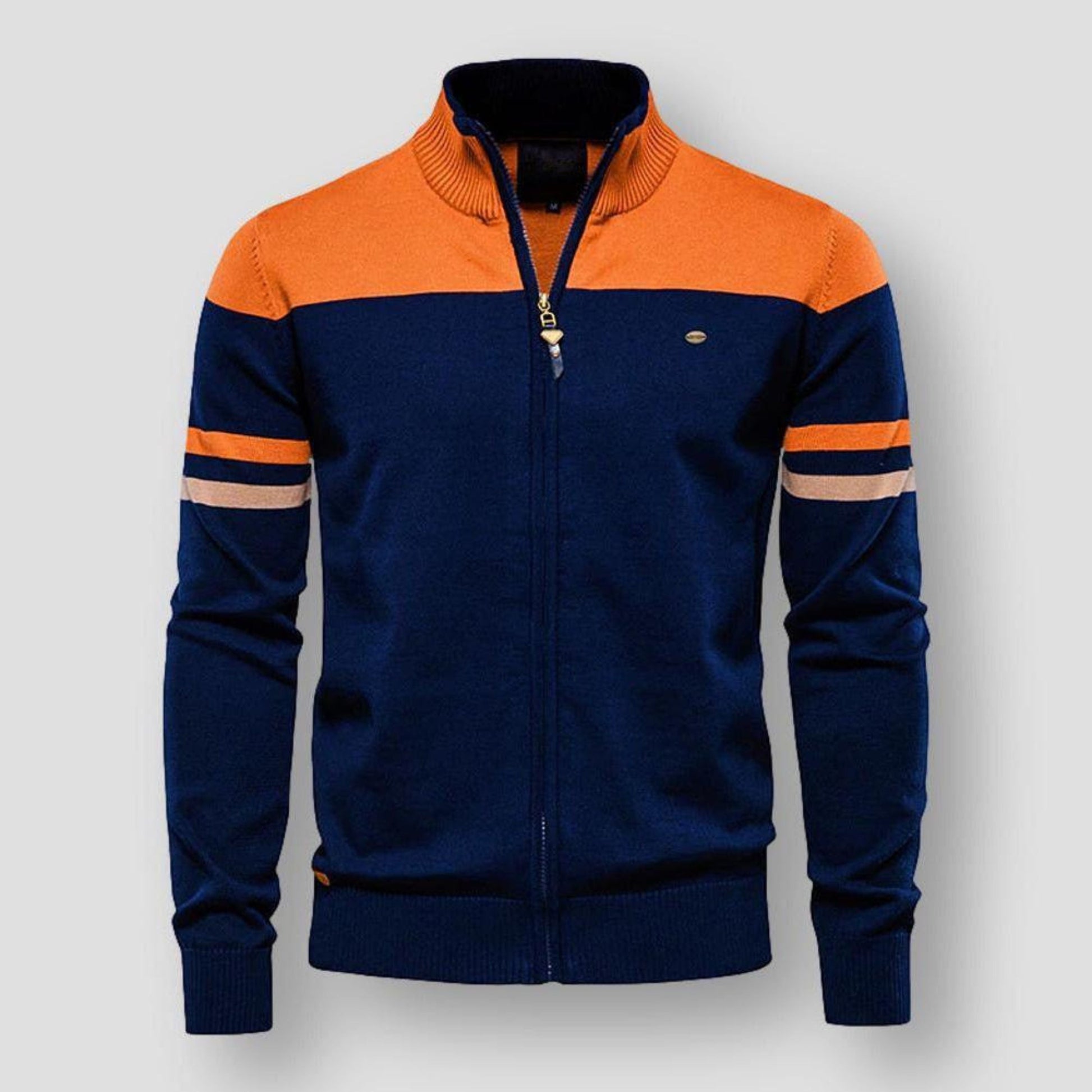 Strickjacke mit Reißverschluss | Vintage | Zip-Up | Strickjacke | Herrenjacke-HauteBerlin