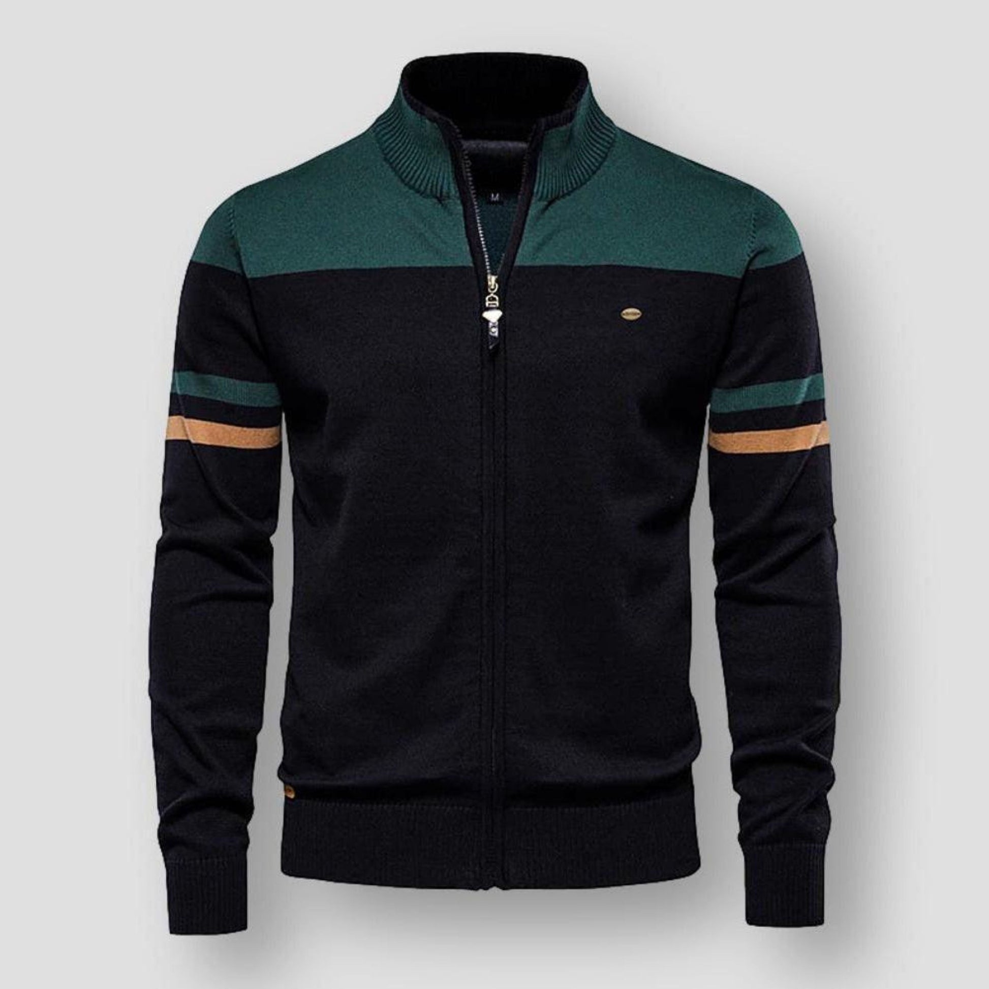 Strickjacke mit Reißverschluss | Vintage | Zip-Up | Strickjacke | Herrenjacke-HauteBerlin