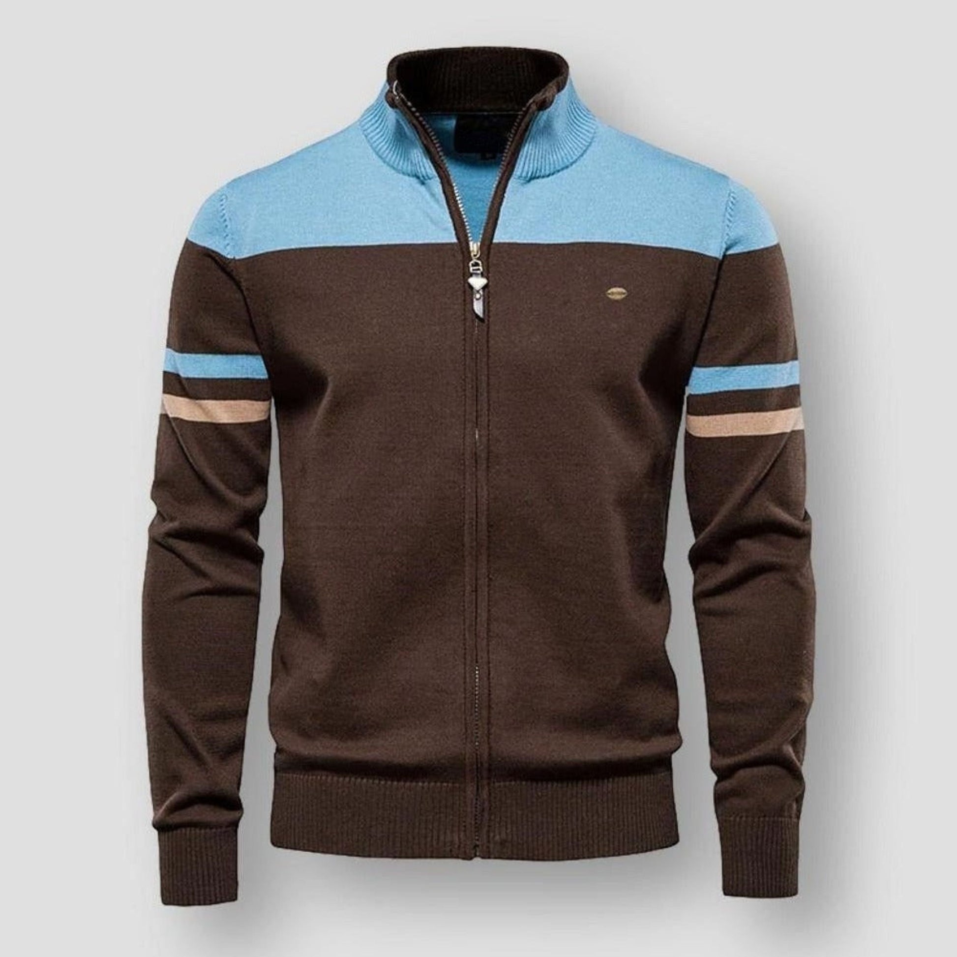 Strickjacke mit Reißverschluss | Vintage | Zip-Up | Strickjacke | Herrenjacke-HauteBerlin
