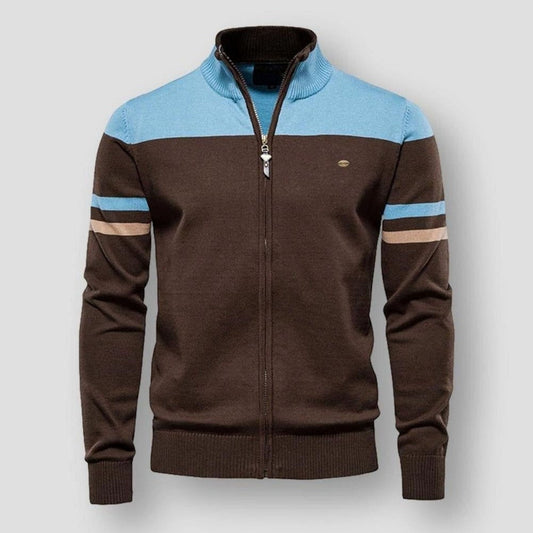 Strickjacke mit Reißverschluss | Vintage | Zip-Up | Strickjacke | Herrenjacke-HauteBerlin