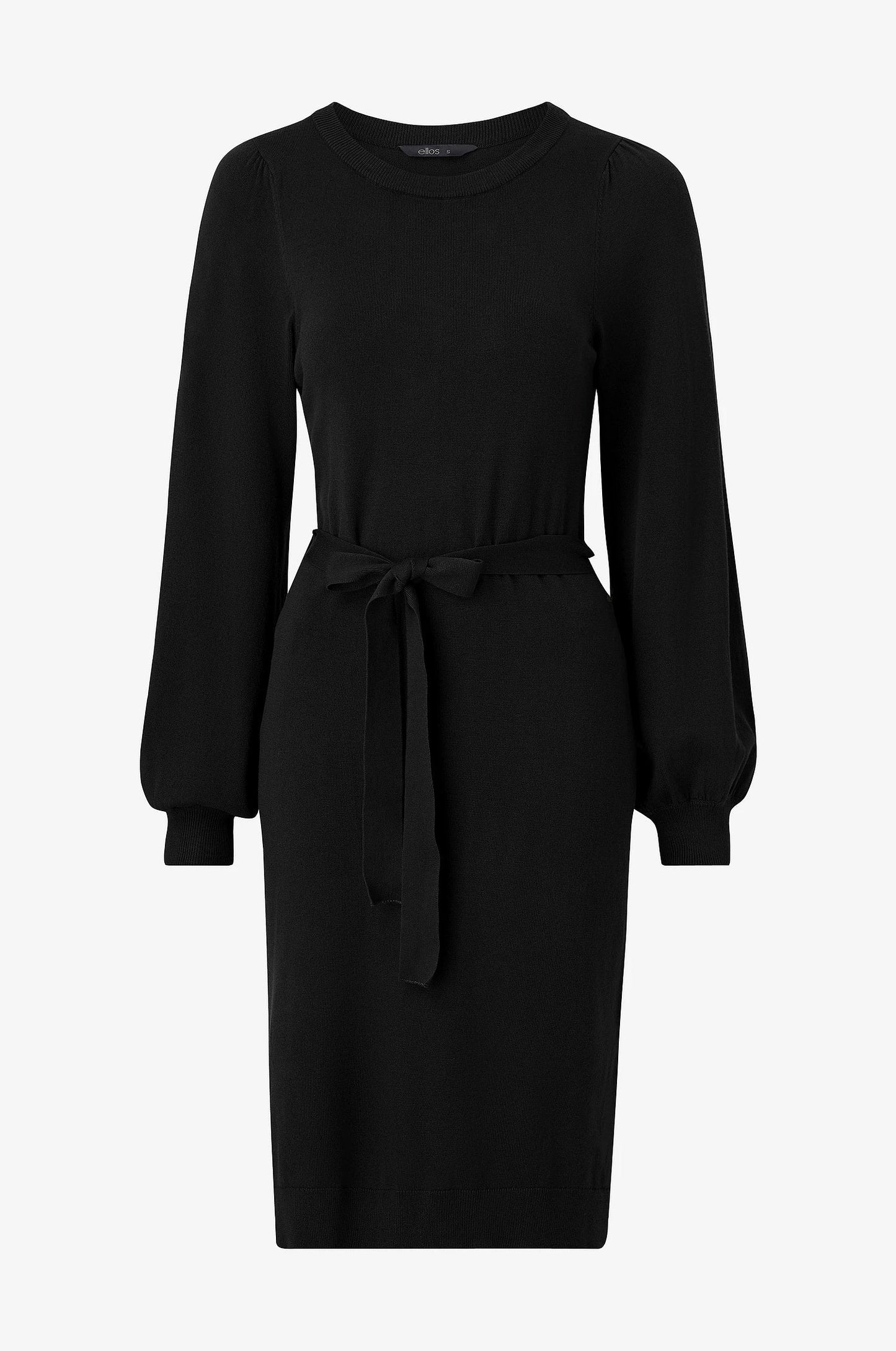 Strickkleid | Gürtel | Langarm | Jumperkleid | Midikleid-HauteBerlin