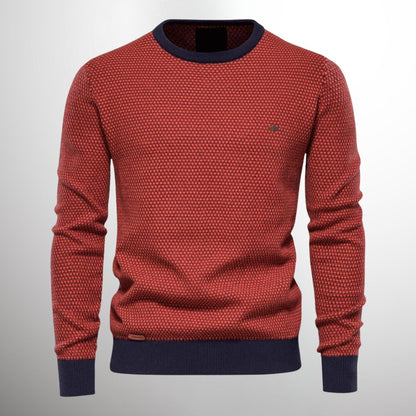 Strickpullover | Langarm | Rundhalsausschnitt | Pullover | Herrenshirt-HauteBerlin