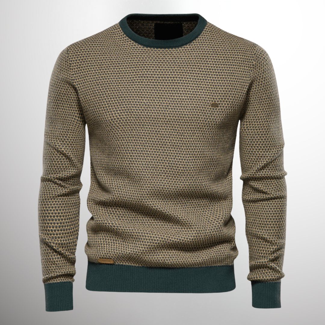 Strickpullover | Rundhalsausschnitt | Normale Passform | Pullover | Herrenpullover-HauteBerlin