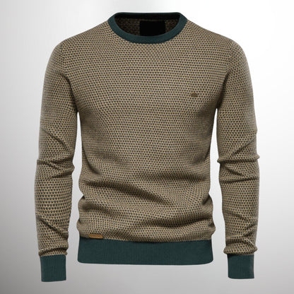 Strickpullover | Rundhalsausschnitt | Normale Passform | Pullover | Herrenpullover-HauteBerlin