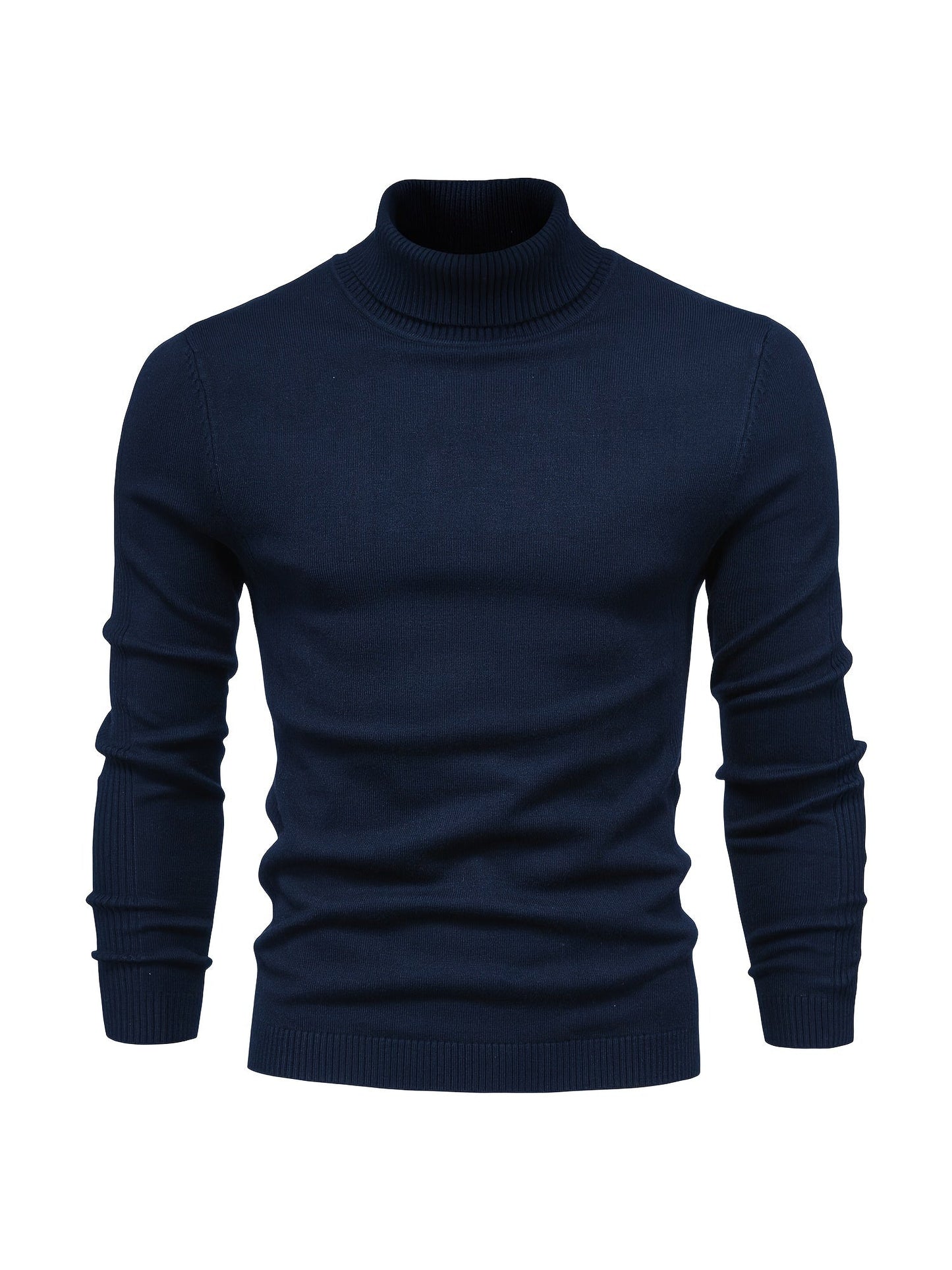 Strickpullover | Schmale Passform | Langärmlig | Rollkragen | Herrenbekleidung-HauteBerlin