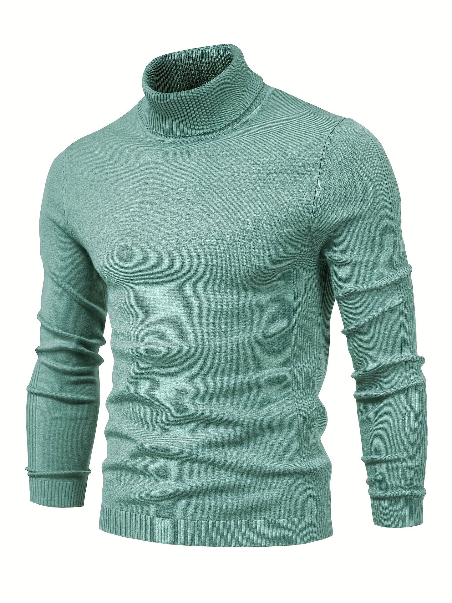 Strickpullover | Schmale Passform | Langärmlig | Rollkragen | Herrenbekleidung-HauteBerlin