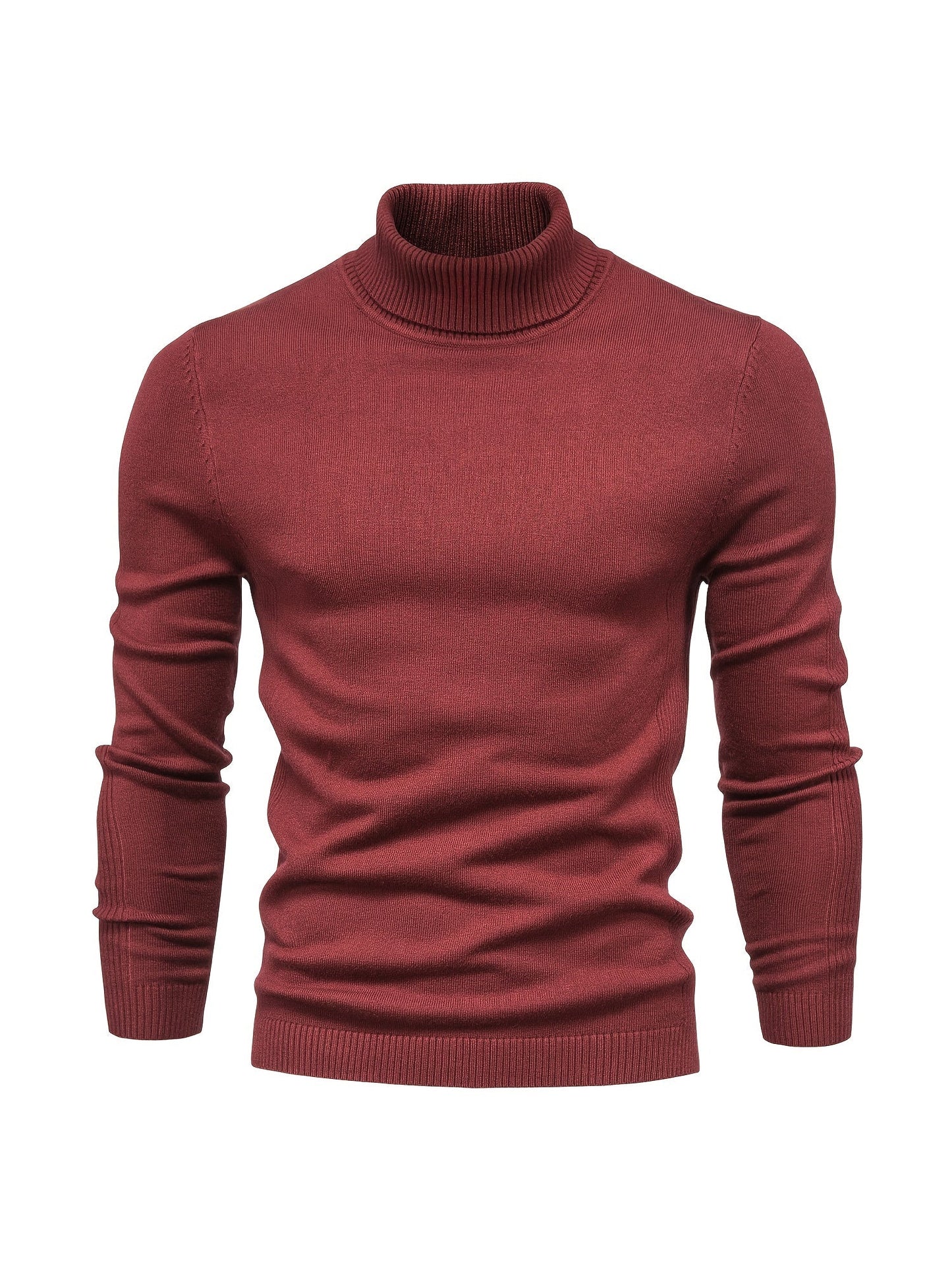 Strickpullover | Schmale Passform | Langärmlig | Rollkragen | Herrenbekleidung-HauteBerlin