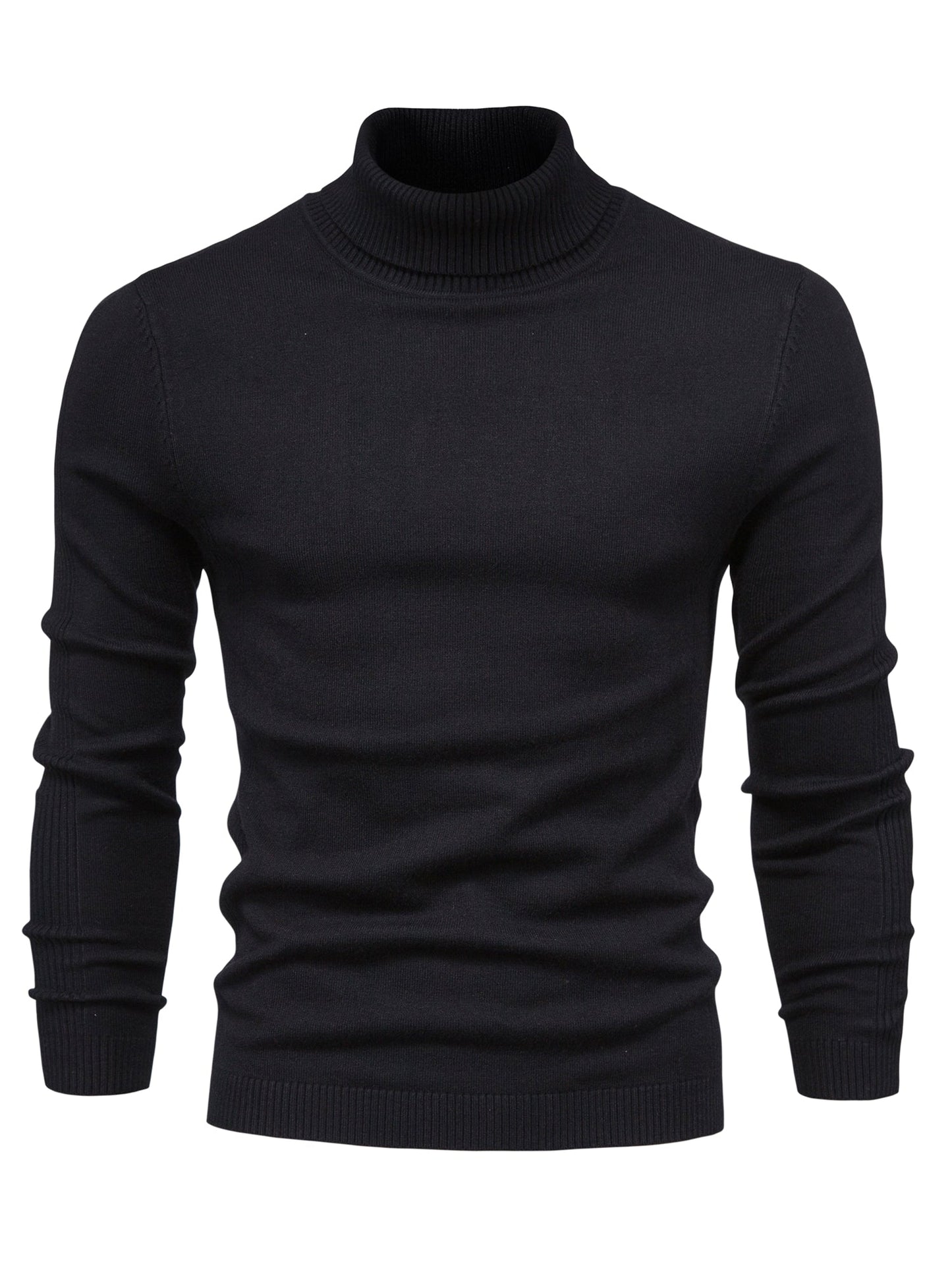 Strickpullover | Schmale Passform | Langärmlig | Rollkragen | Herrenbekleidung-HauteBerlin