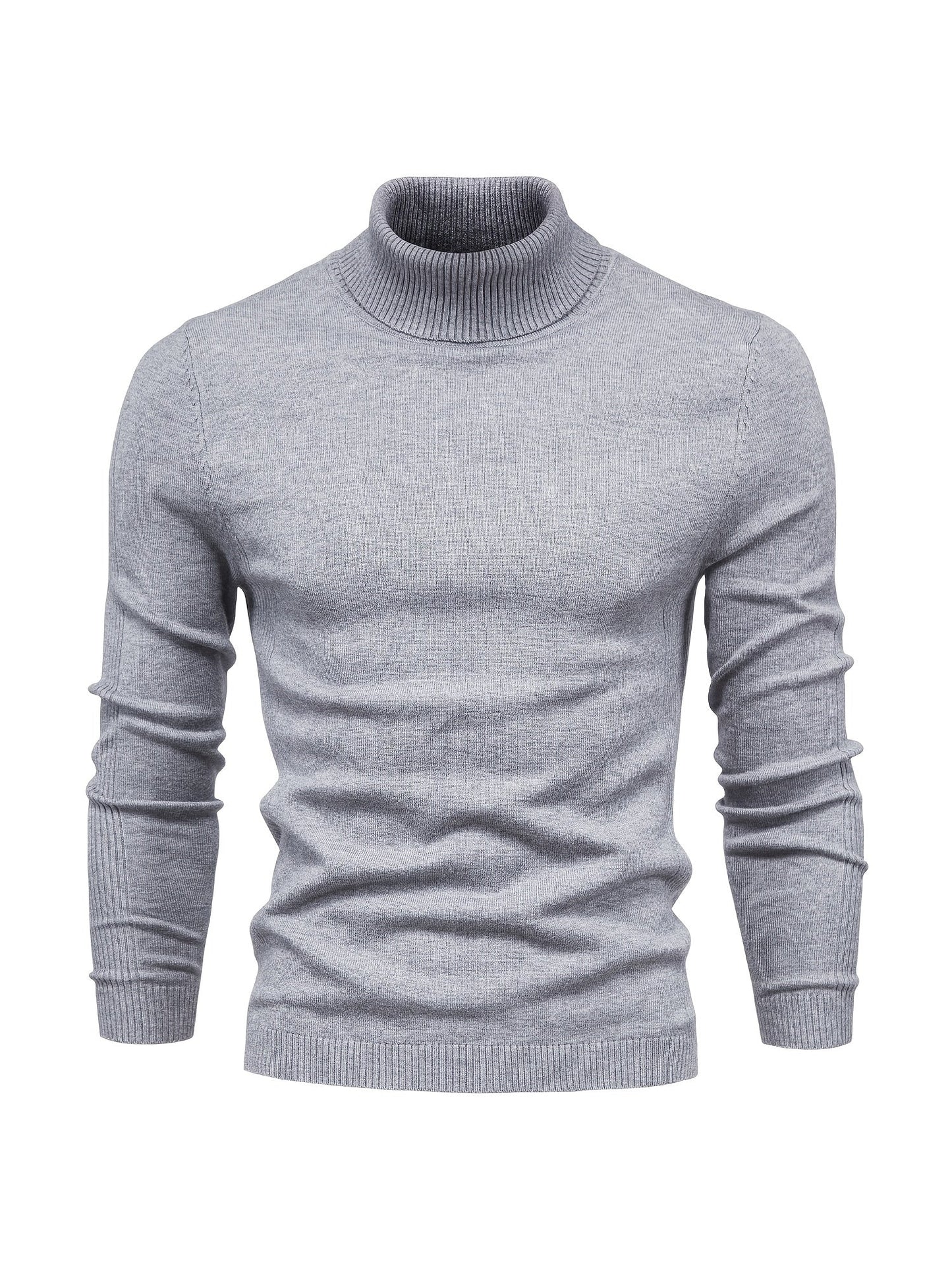 Strickpullover | Schmale Passform | Langärmlig | Rollkragen | Herrenbekleidung-HauteBerlin