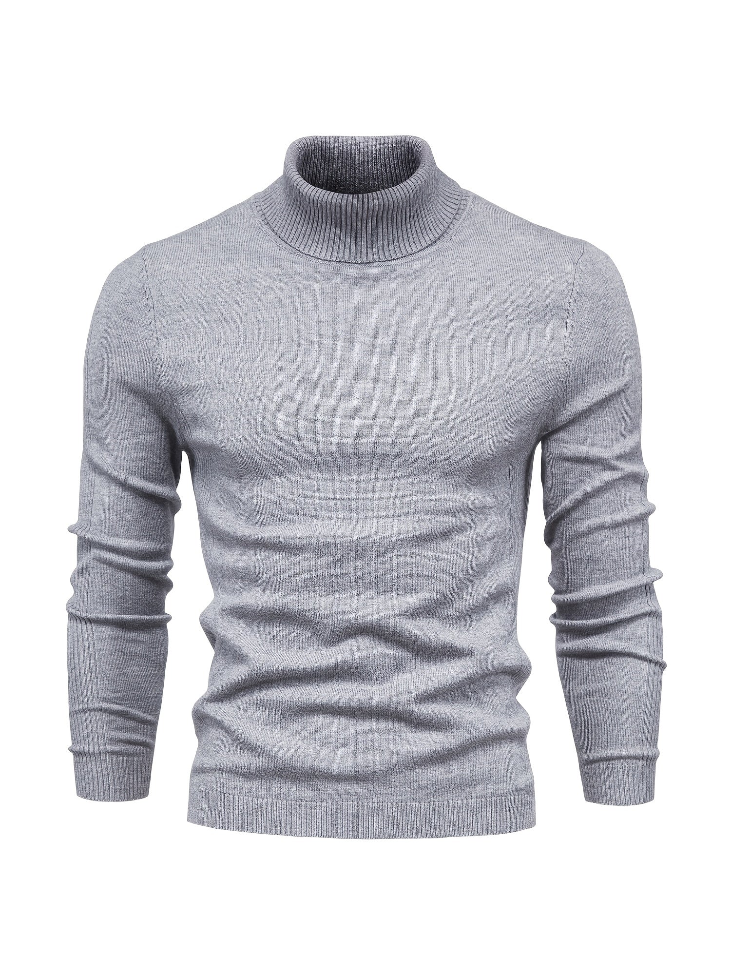 Strickpullover | Schmale Passform | Langärmlig | Rollkragen | Herrenbekleidung-HauteBerlin