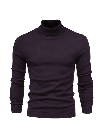 Strickpullover | Schmale Passform | Langärmlig | Rollkragen | Herrenbekleidung-HauteBerlin