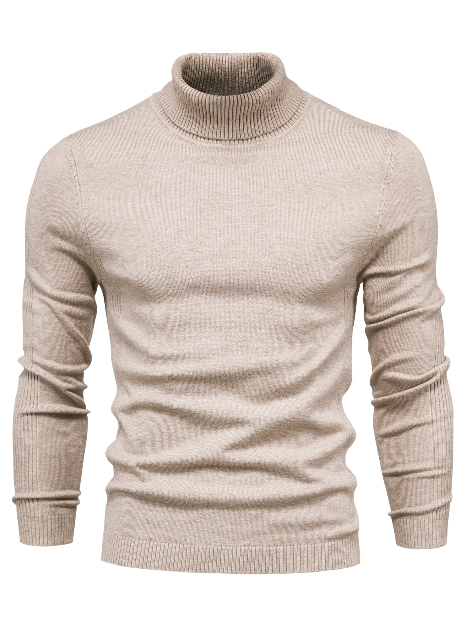 Strickpullover | Schmale Passform | Langärmlig | Rollkragen | Herrenbekleidung-HauteBerlin