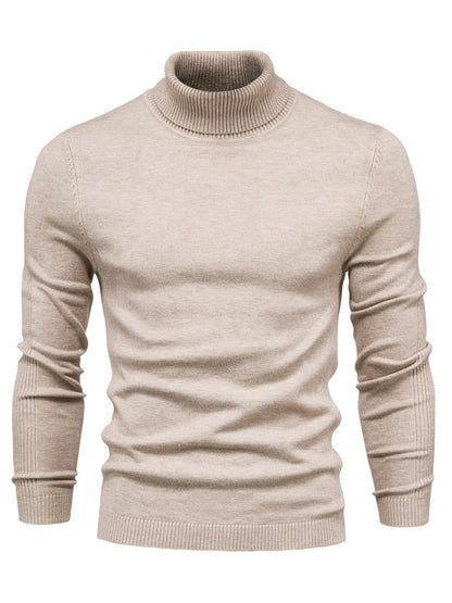 Strickpullover | Schmale Passform | Langärmlig | Rollkragen | Herrenbekleidung-HauteBerlin