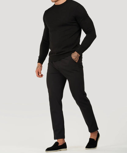 Strickpullover - Slim Fit - Feinstrick - Pullover - Herrenpullover-HauteBerlin