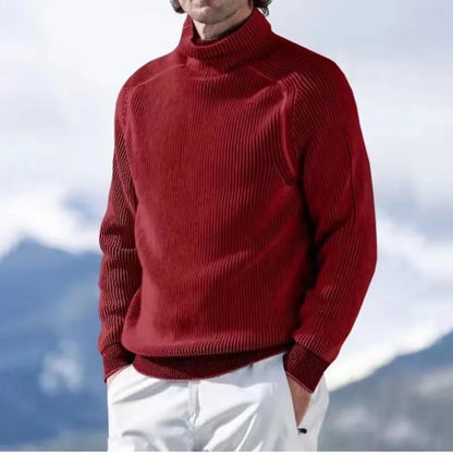Strickpullover – Warmer Rollkragenpullover für Männer aus Rippstrick-HauteBerlin