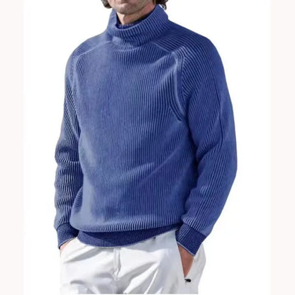 Strickpullover – Warmer Rollkragenpullover für Männer aus Rippstrick-HauteBerlin