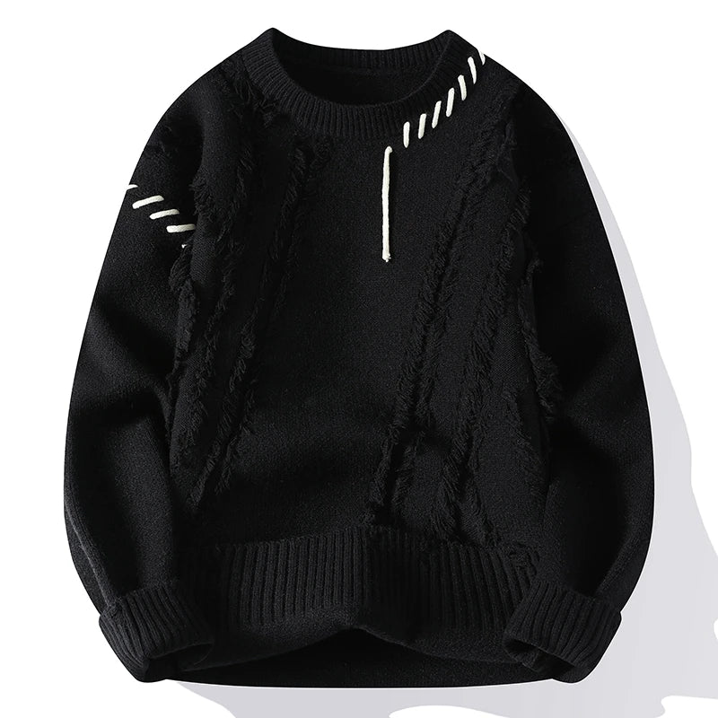 Strickpullover | Winter | Rundhalsausschnitt | Grobstrickpullover | Herren-Strickwaren-HauteBerlin