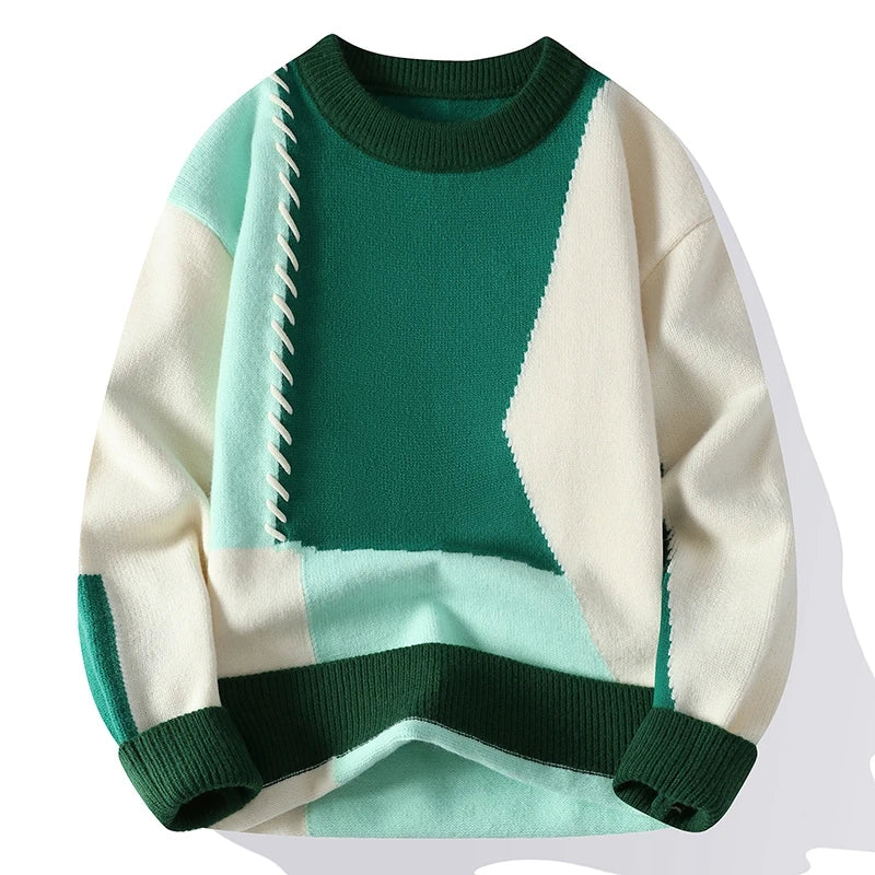 Strickpullover | Winter | Rundhalsausschnitt | Grobstrickpullover | Herren-Strickwaren-HauteBerlin