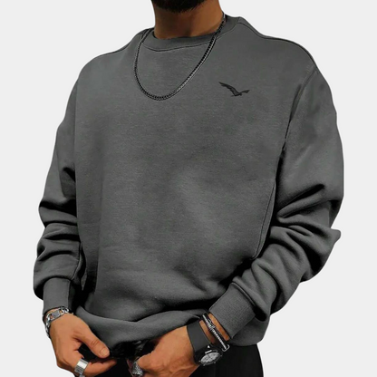 Sweatshirt – Bequem – Rundhalsausschnitt – Pullover – Herrenbekleidung-HauteBerlin