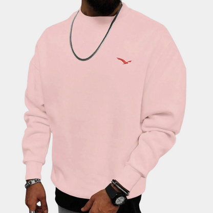 Sweatshirt – Bequem – Rundhalsausschnitt – Pullover – Herrenbekleidung-HauteBerlin