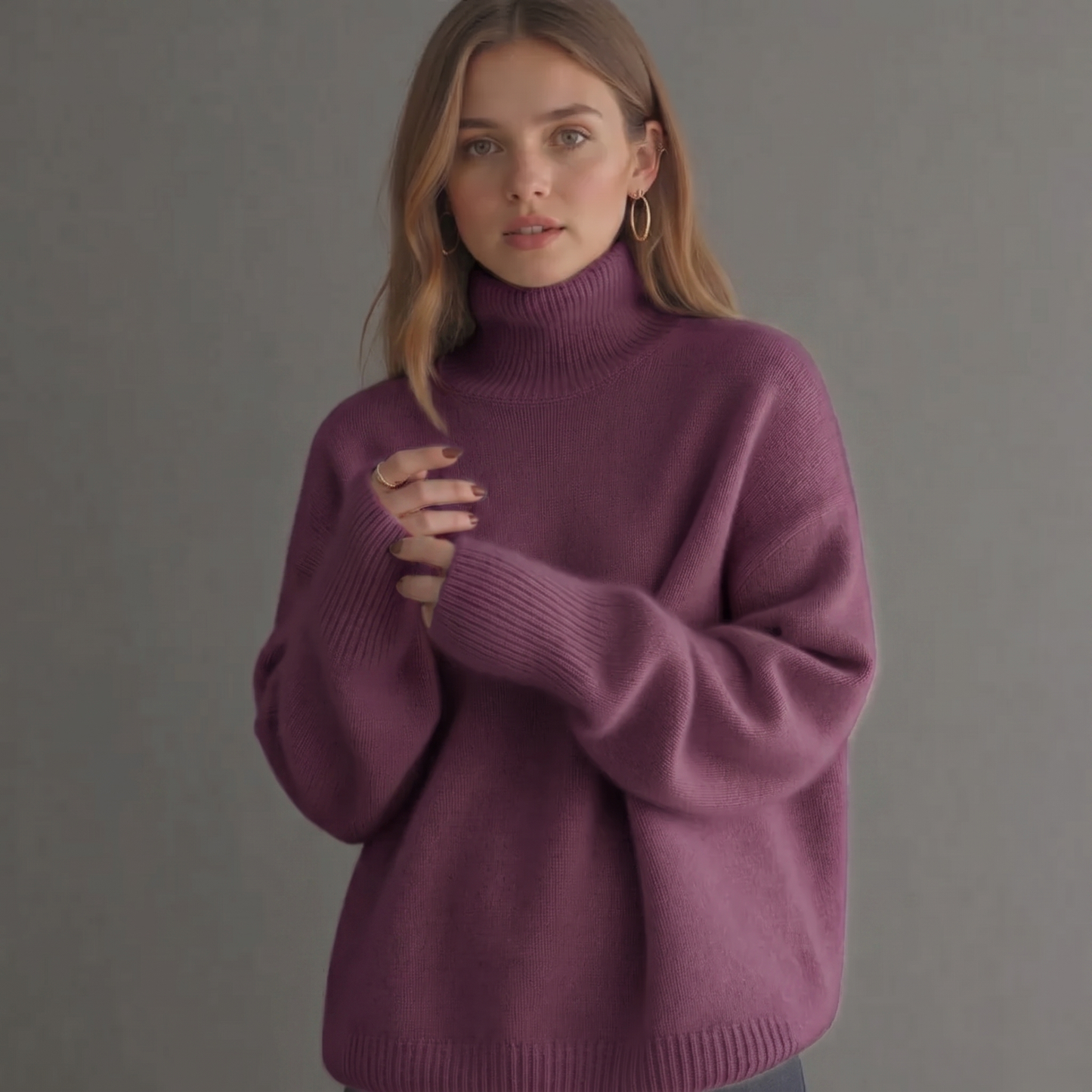 Sweatshirt | Casual | Schlichter Pullover für Damen-HauteBerlin