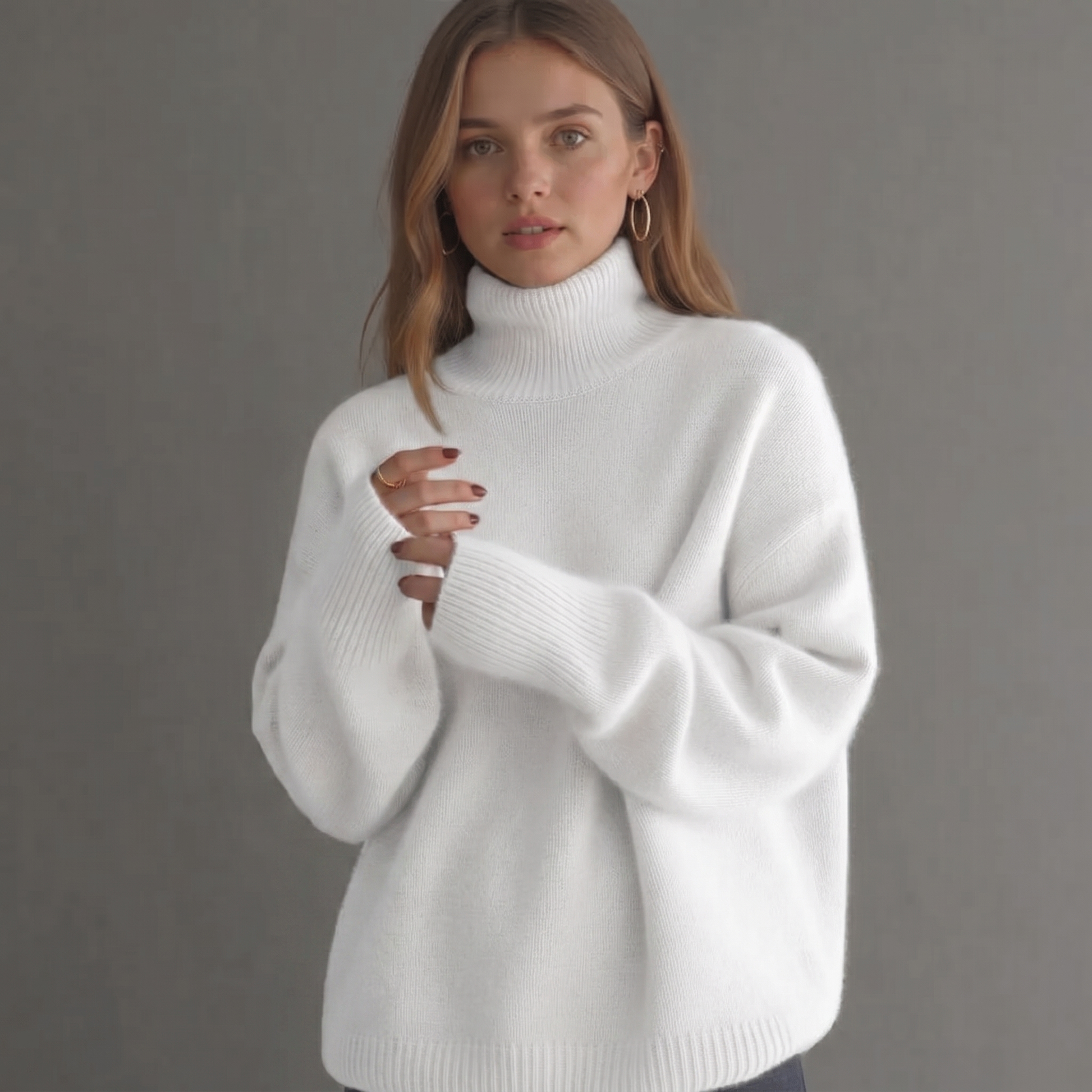 Sweatshirt | Casual | Schlichter Pullover für Damen-HauteBerlin