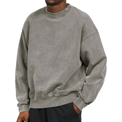 Sweatshirt - Schlichter, bequemer Rundhals-Pullover für Männer-HauteBerlin