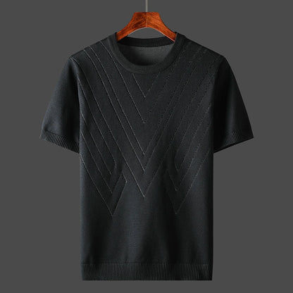 T-Shirt | Kaschmir | Lockere Passform | Rundhalsausschnitt T-Shirt | T-Shirts für Herren-HauteBerlin
