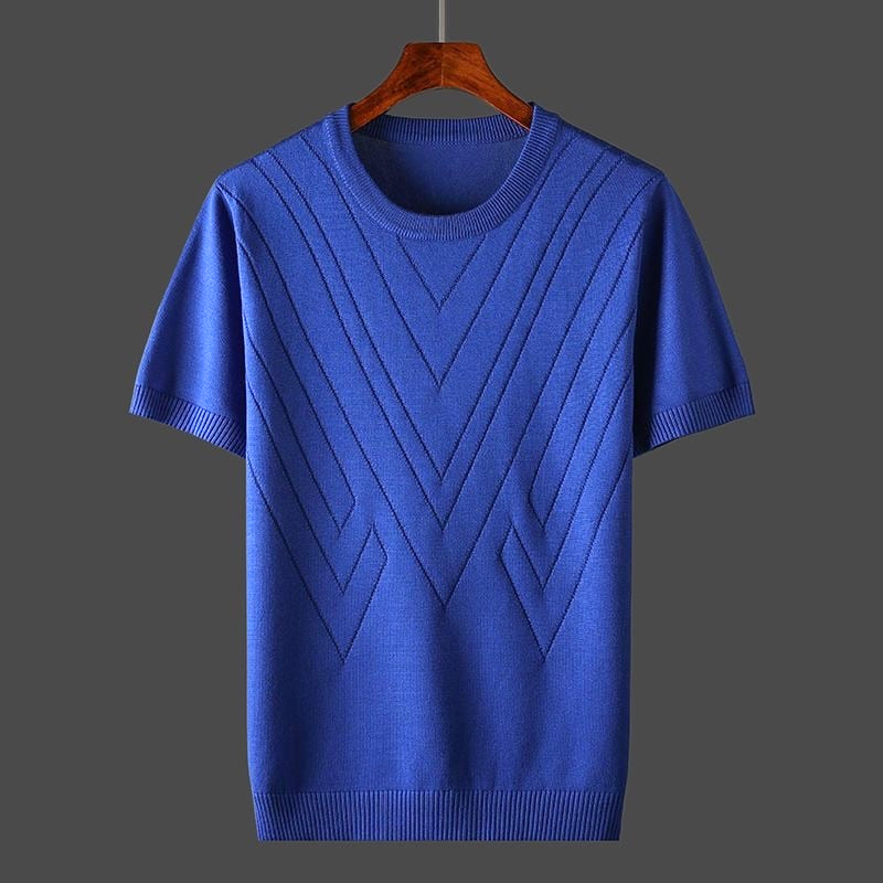 T-Shirt | Kaschmir | Lockere Passform | Rundhalsausschnitt T-Shirt | T-Shirts für Herren-HauteBerlin