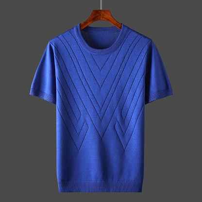 T-Shirt | Kaschmir | Lockere Passform | Rundhalsausschnitt T-Shirt | T-Shirts für Herren-HauteBerlin