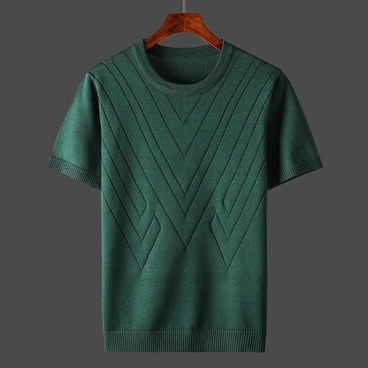 T-Shirt | Kaschmir | Lockere Passform | Rundhalsausschnitt T-Shirt | T-Shirts für Herren-HauteBerlin