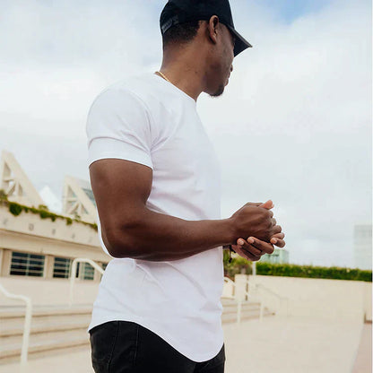 T-Shirt | Kurzarm | Rundhalsausschnitt | Slim-Fit-T-Shirts | Herren-T-Shirts-HauteBerlin