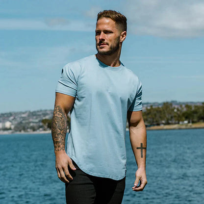 T-Shirt | Kurzarm | Rundhalsausschnitt | Slim-Fit-T-Shirts | Herren-T-Shirts-HauteBerlin