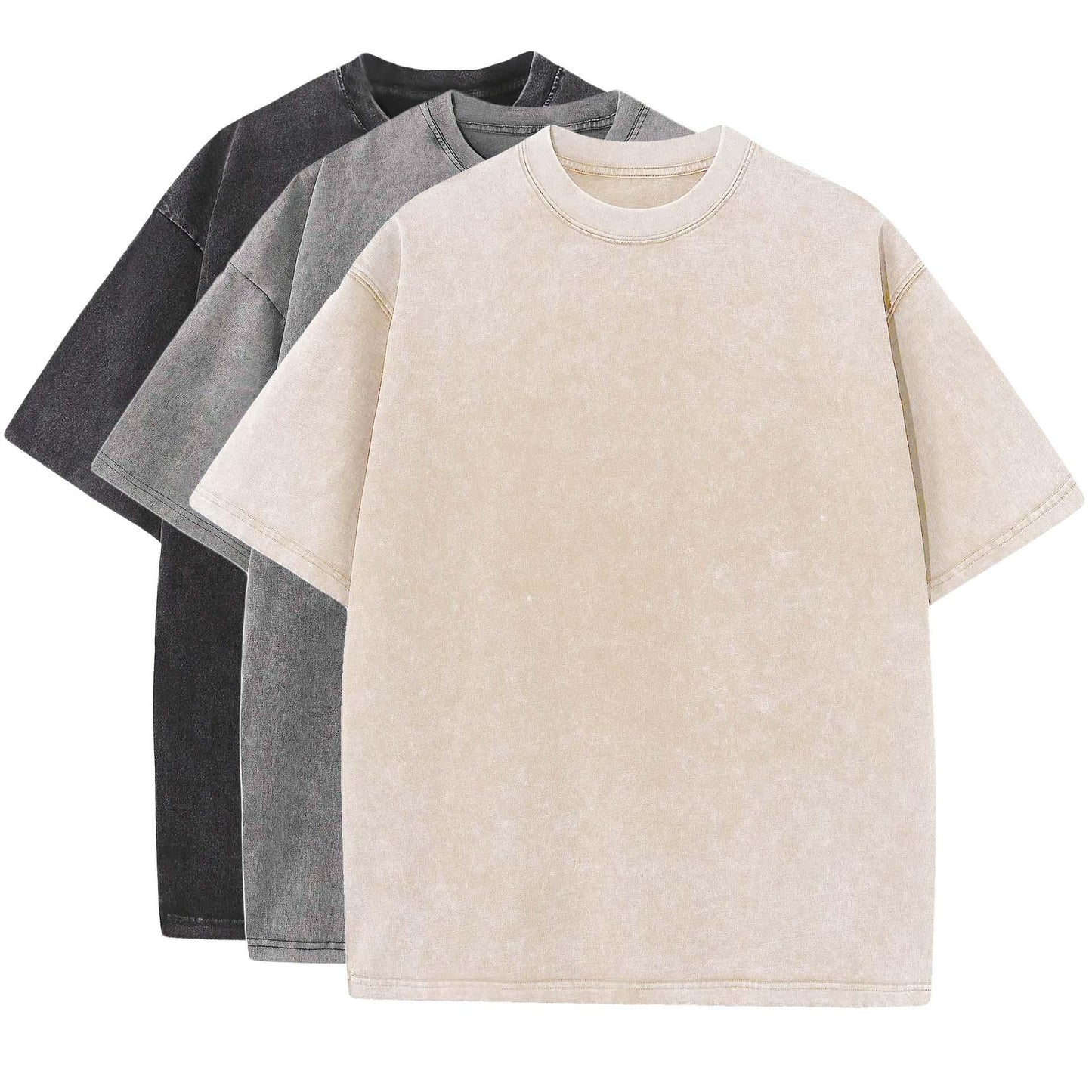T-Shirt-Set – Oversize – Rundhalsausschnitt – T-Shirt-Set – Herren-T-Shirts-HauteBerlin