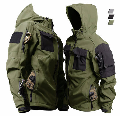 Taktische Jacke | Kapuze | Wasserdicht | Outdoorjacken | Herrenjacken-HauteBerlin