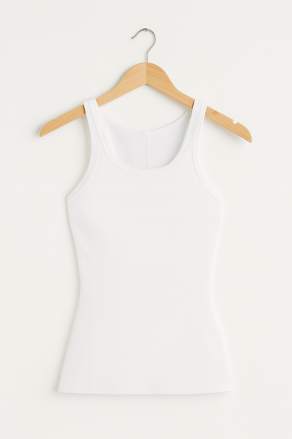 Tank-Top - Damen geripptes Slim Fit Top-HauteBerlin