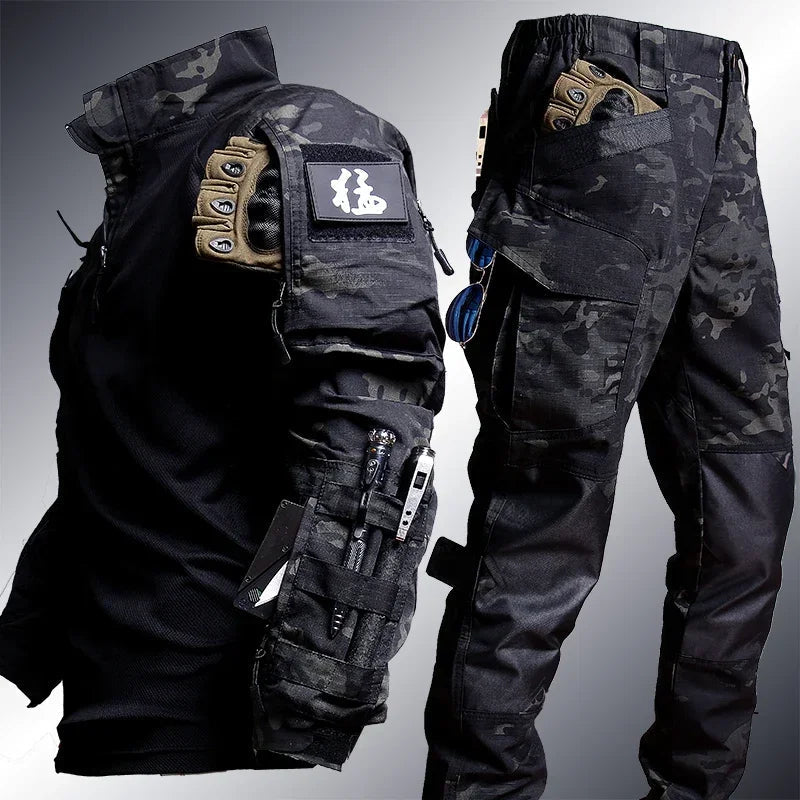 Tarnset – Outdoor – Cargohosen – Militärkleidung – Taktisches Set-HauteBerlin