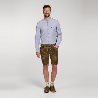 Trachtenhose Herren kurz: Oktoberfest Lederhose aus Kunstleder-HauteBerlin