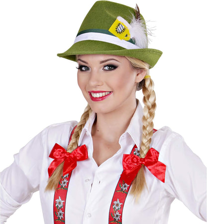 Trachtenhut - Herren Leder Filz Traditionell Oktoberfest-HauteBerlin