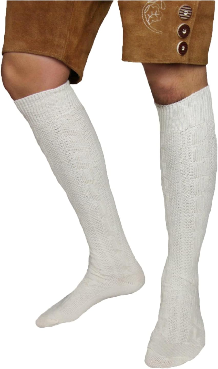 Trachtensocken Herren - Baumwolle Traditionell Grau Oktoberfest-HauteBerlin