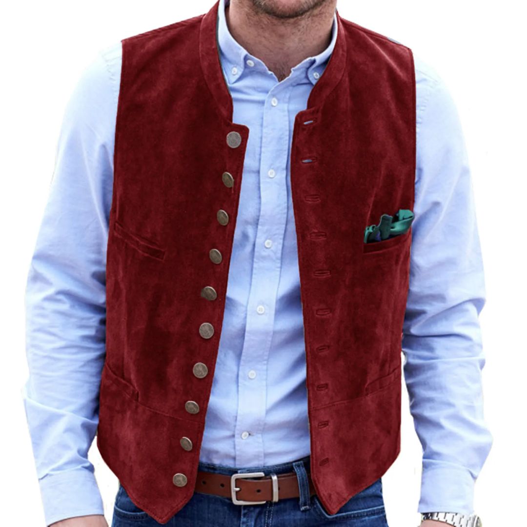 Trachtenweste Herren - Traditionell Braun Oktoberfest-HauteBerlin