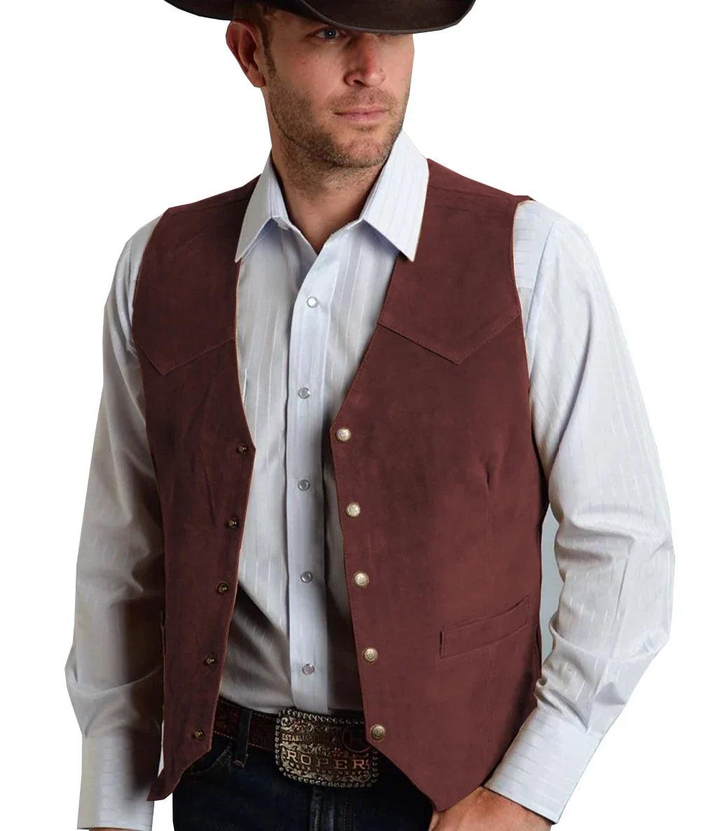 Trachtenweste Herren - Traditionell Rosa Oktoberfest-HauteBerlin