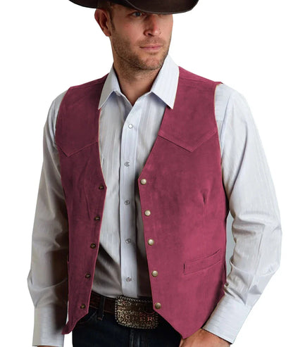Trachtenweste Herren - Traditionell Rosa Oktoberfest-HauteBerlin