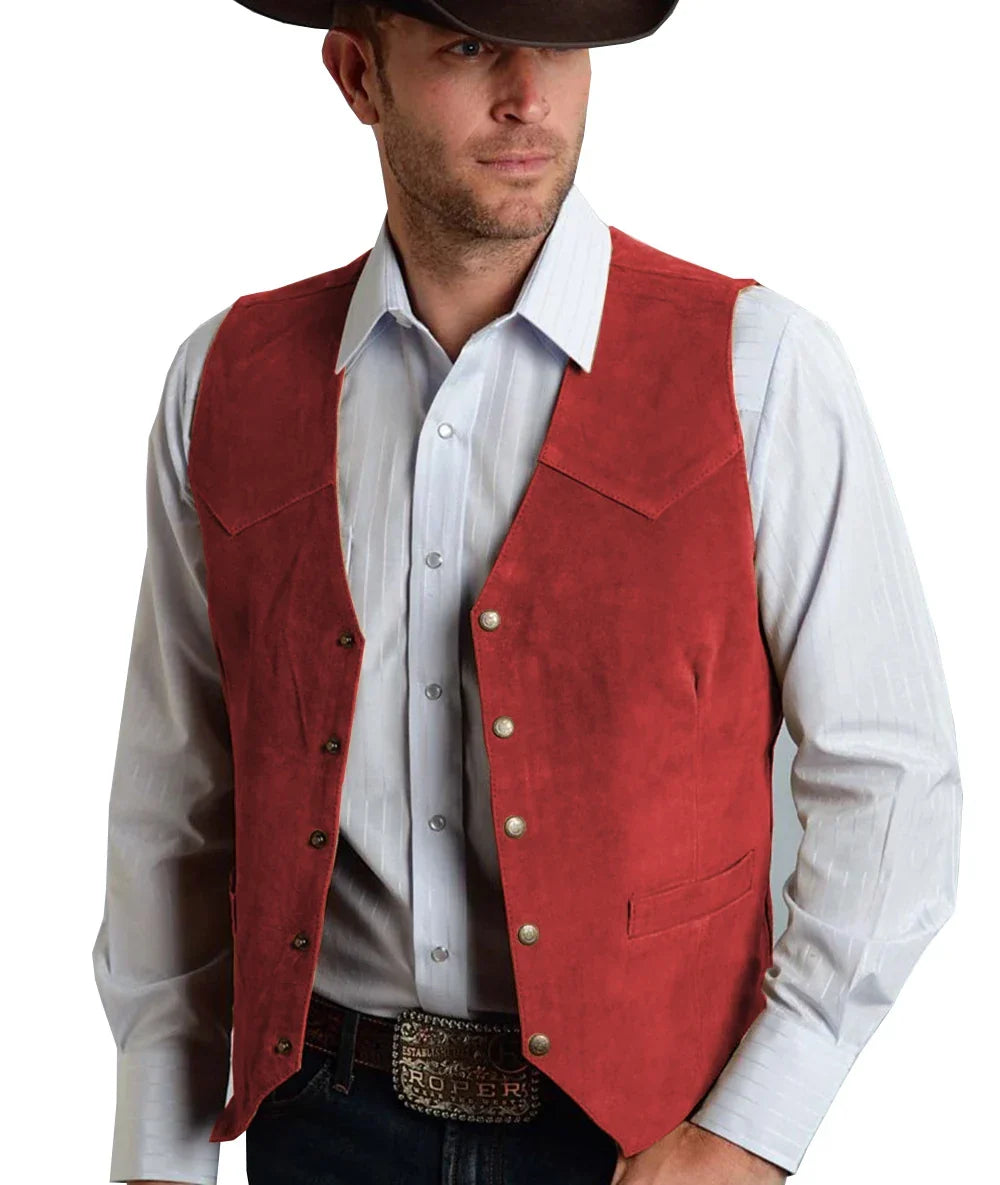 Trachtenweste Herren - Traditionell Rosa Oktoberfest-HauteBerlin