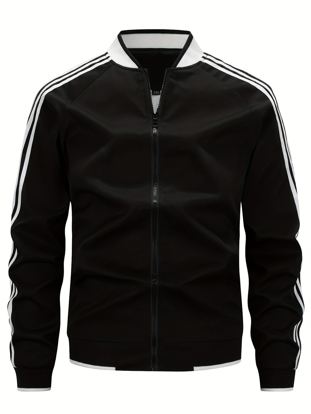 Trainingsjacke - Zip-Up - Gestreift - Sportjacke - Herrenbekleidung-HauteBerlin