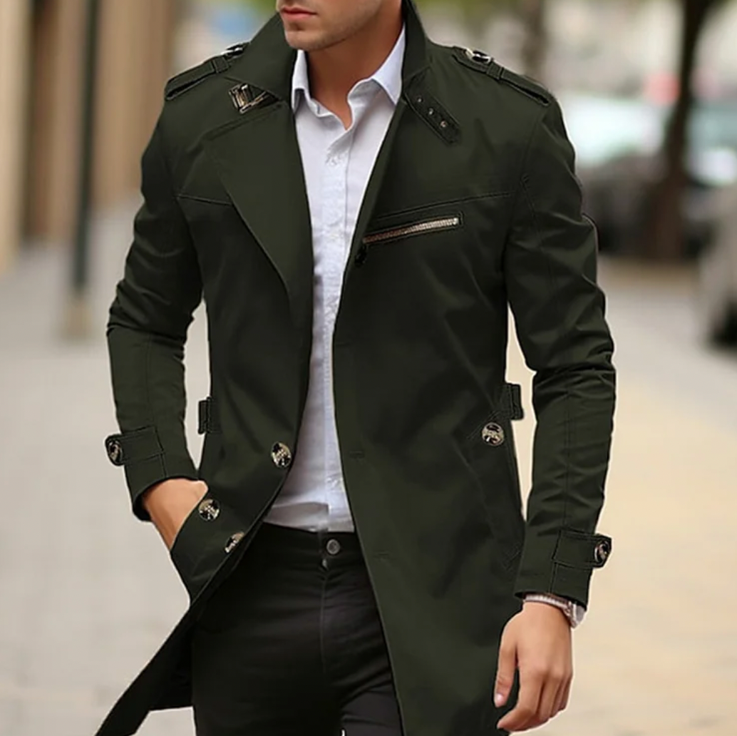 Trenchcoat | Klassisch | Slim Fit | Frühling Jacke | Herrenjacke-HauteBerlin