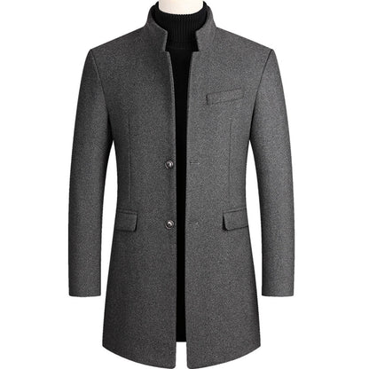 Trenchcoat aus Wolle - Einreihig - Mittellang - Trenchcoat - Herrenjacken-HauteBerlin