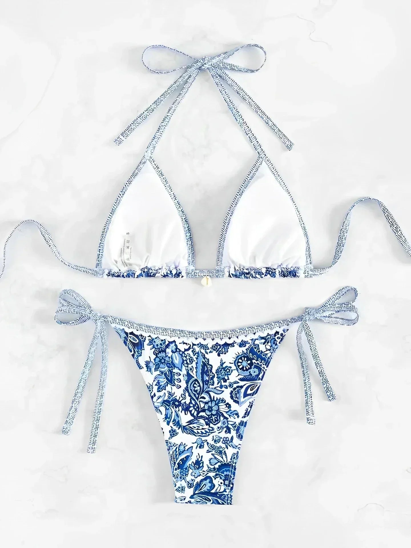 Triangle Bikini – Bikini-Set mit Muster für Damen-HauteBerlin