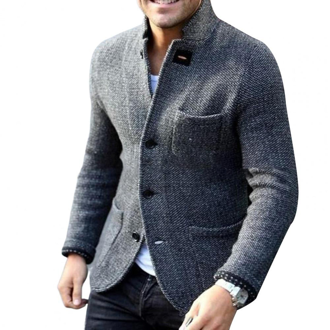 Tweedjacke – Einreihig – Taschen – Blazerjacke – Herrenjacke-HauteBerlin