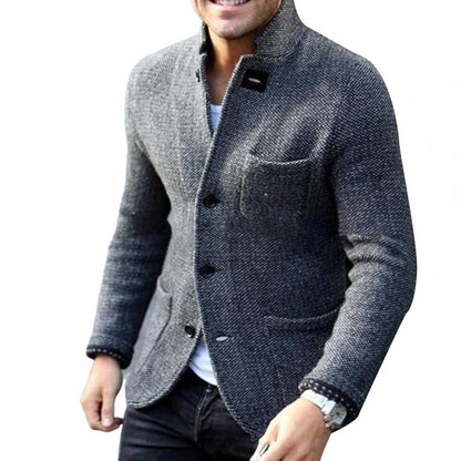 Tweedjacke – Einreihig – Taschen – Blazerjacke – Herrenjacke-HauteBerlin